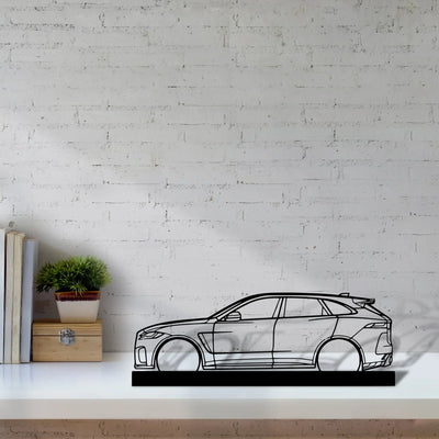 f-pace-svr Silhouette Metal Art Stand - Turbo Silhouette