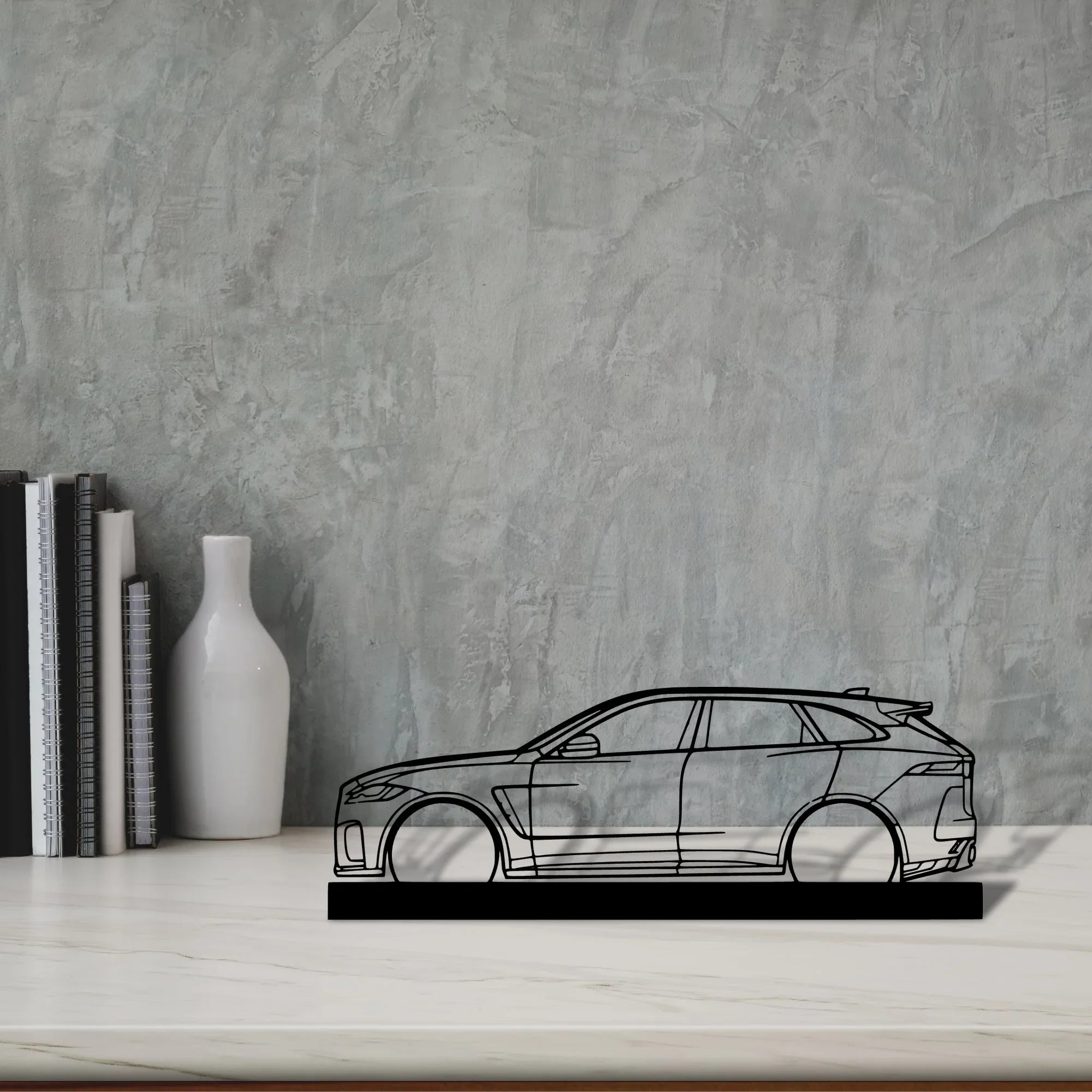 f-pace-svr Silhouette Metal Art Stand - Turbo Silhouette