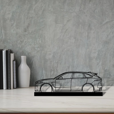 f-pace-svr Silhouette Metal Art Stand - Turbo Silhouette