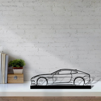 f-type-r Silhouette Metal Art Stand - Turbo Silhouette