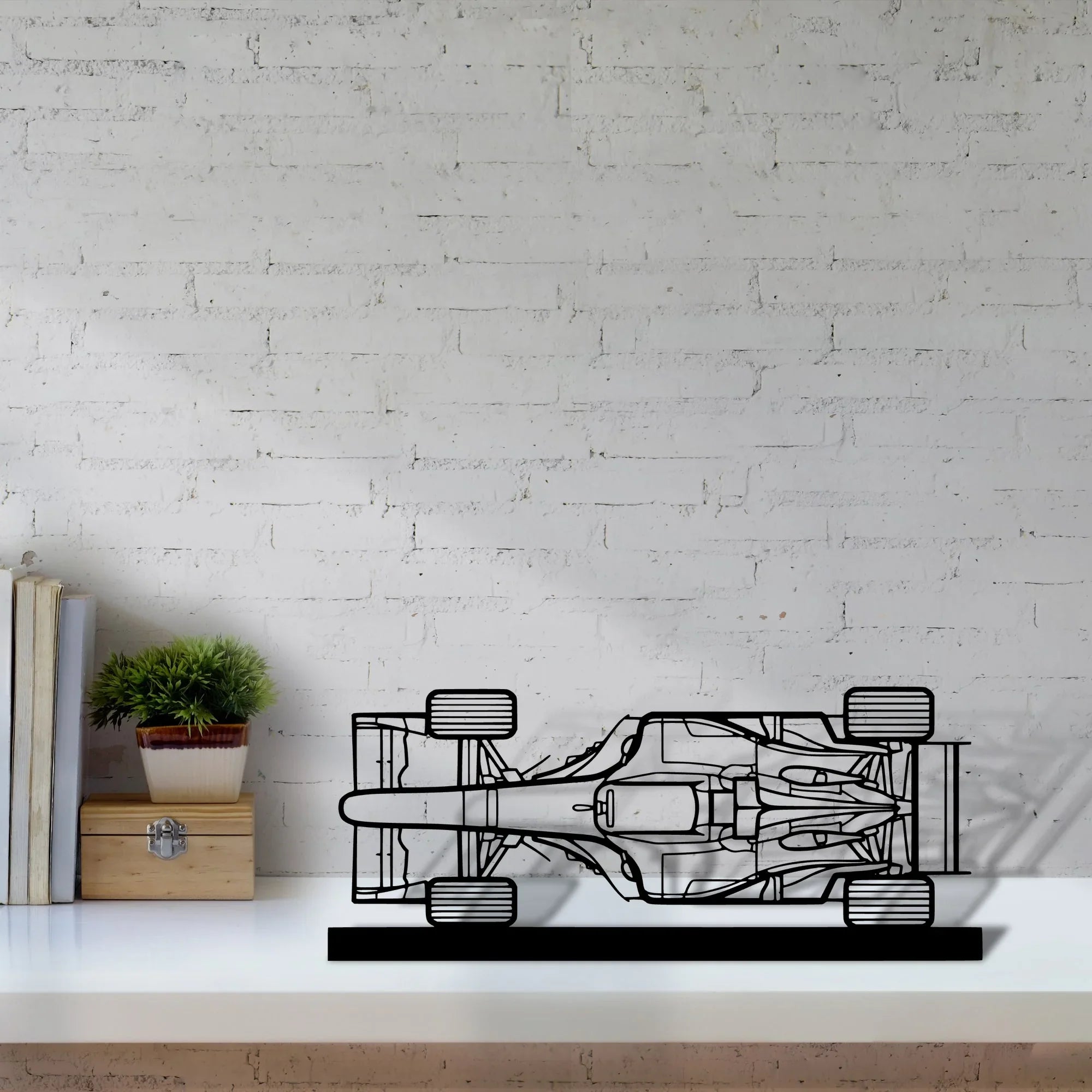 f1-2004 Silhouette Metal Art Stand - Turbo Silhouette