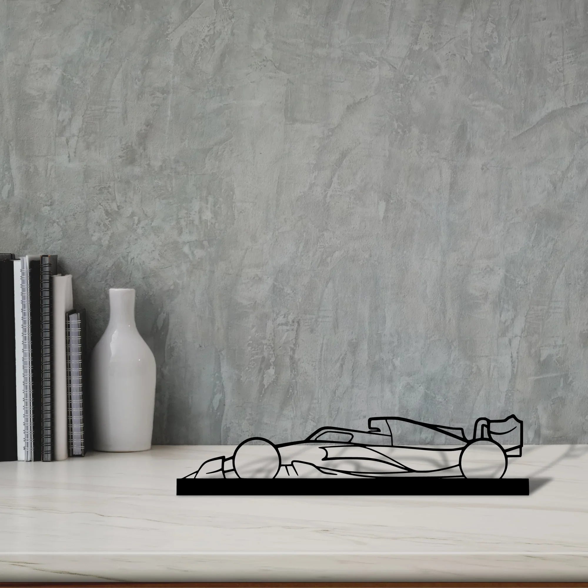 f1-2022-2023 Silhouette Metal Art Stand - Turbo Silhouette