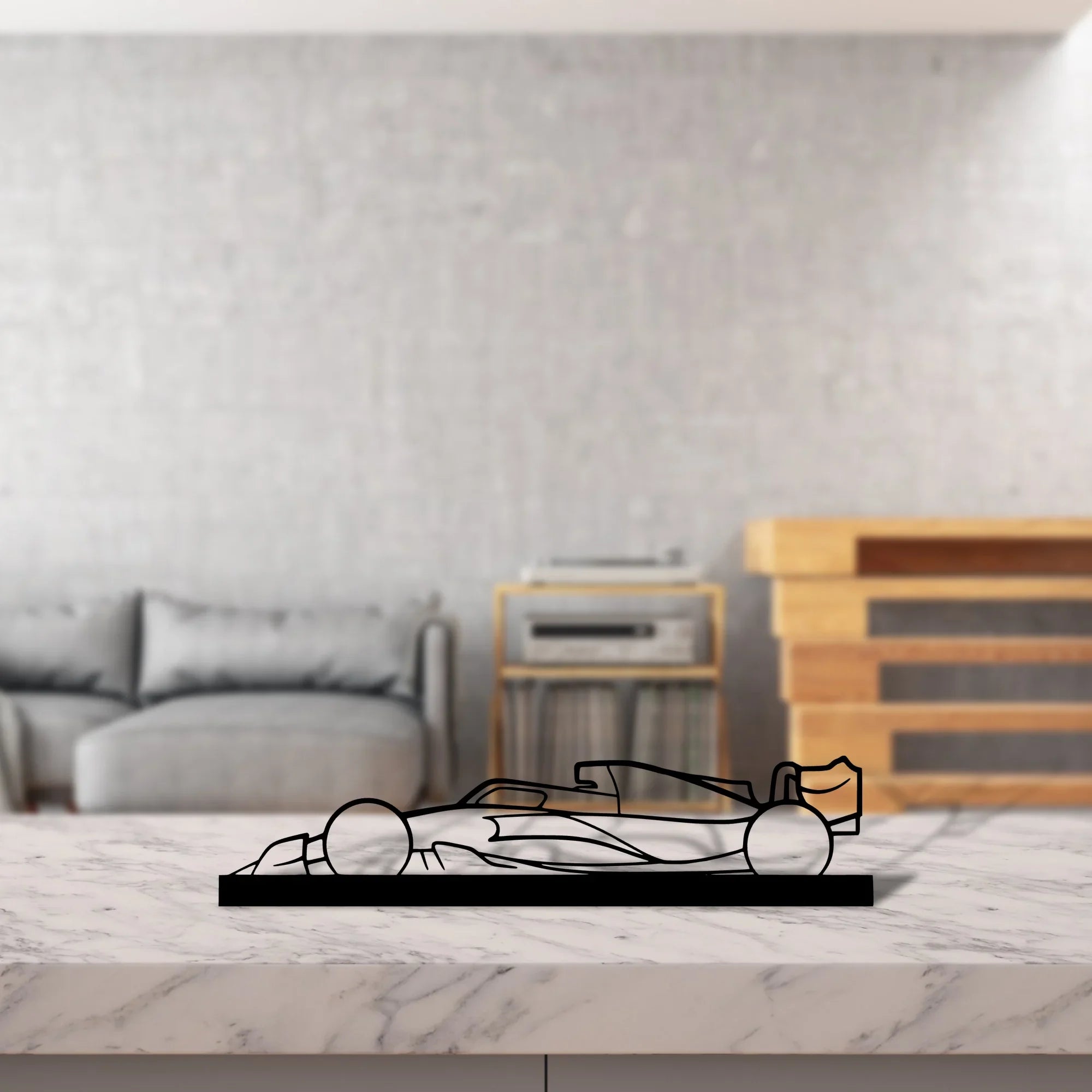 f1-2022-2023 Silhouette Metal Art Stand - Turbo Silhouette