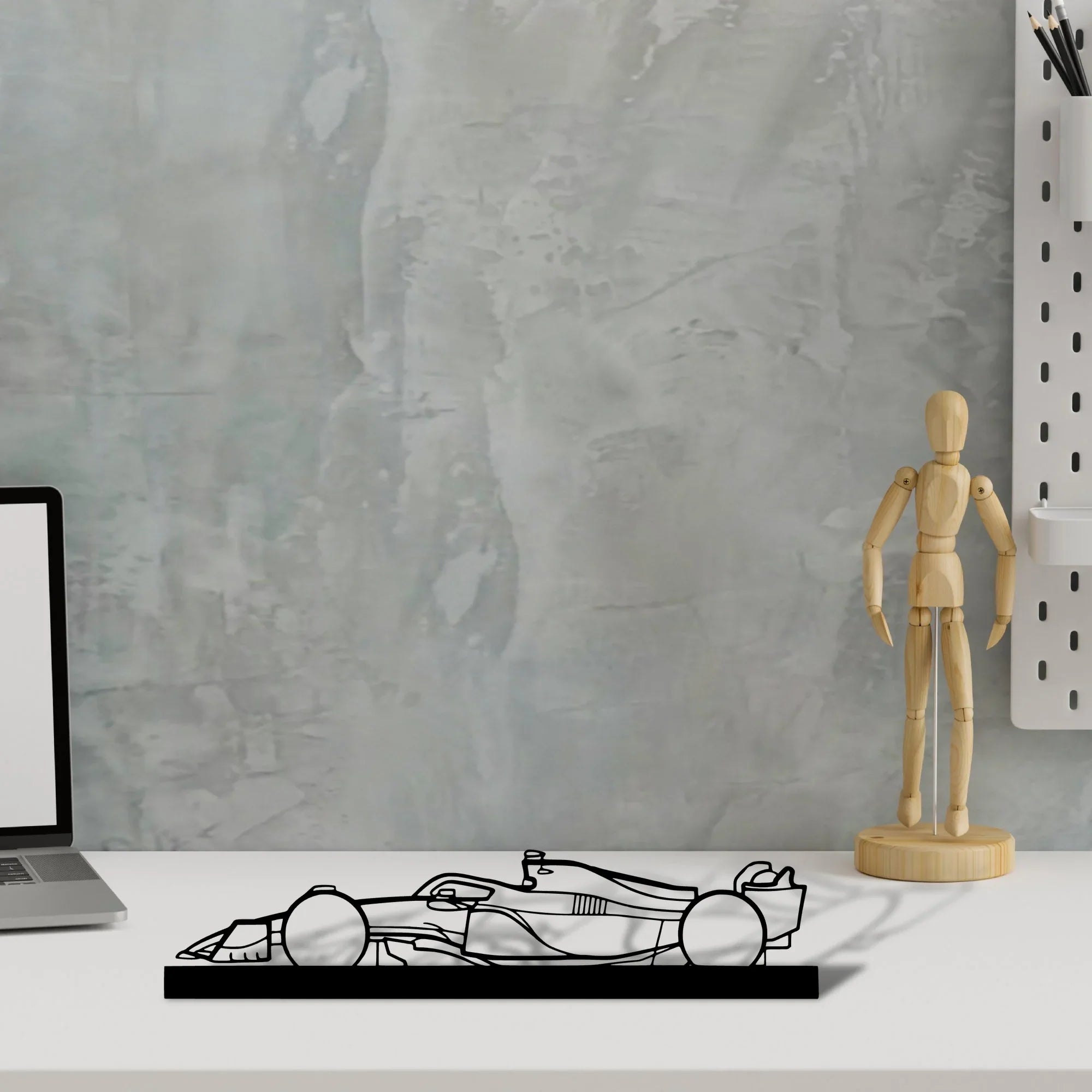 f1-2022-mercedes-2 Silhouette Metal Art Stand - Turbo Silhouette
