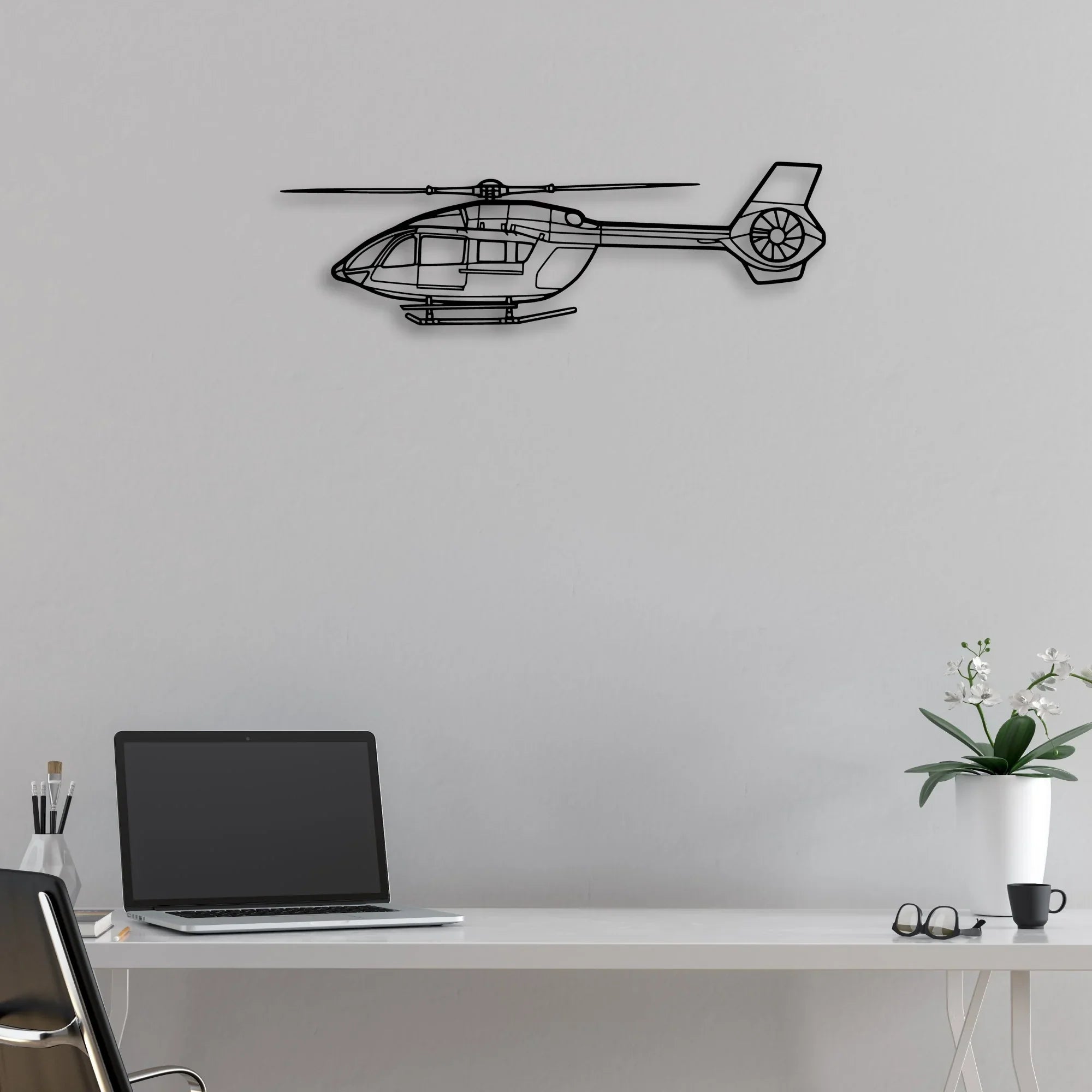 F4D Skyray Classic Aircraft Silhouette Metal Wall Art - Aviation Hangar Decor