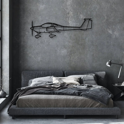 F6F Hellcat Classic Aircraft Silhouette Metal Wall Art - Aviation Hangar Decor