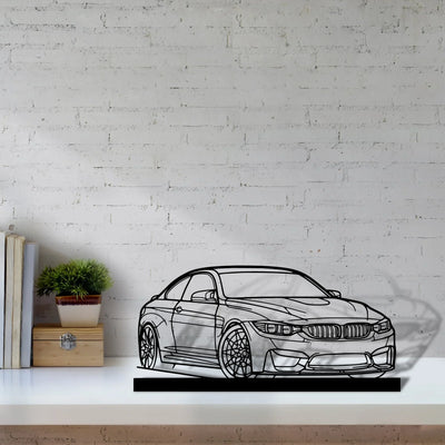 f82-m4 Silhouette Metal Art Stand - Turbo Silhouette
