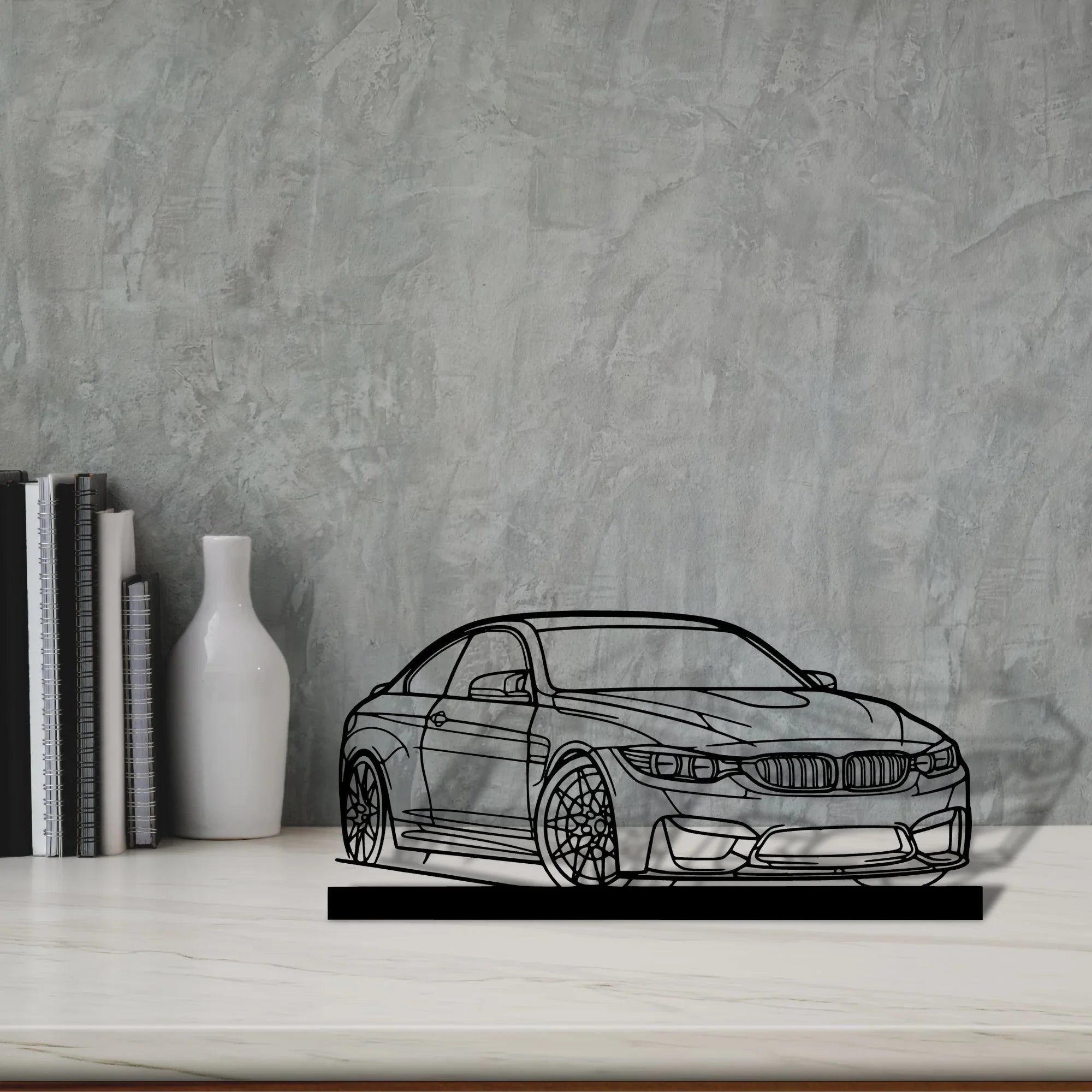 f82-m4 Silhouette Metal Art Stand - Turbo Silhouette