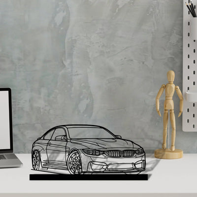 f82-m4 Silhouette Metal Art Stand - Turbo Silhouette