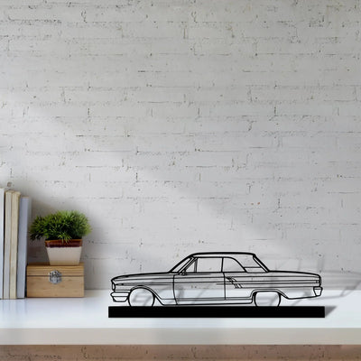 fairlane-coupe-1964 Silhouette Metal Art Stand - Turbo Silhouette