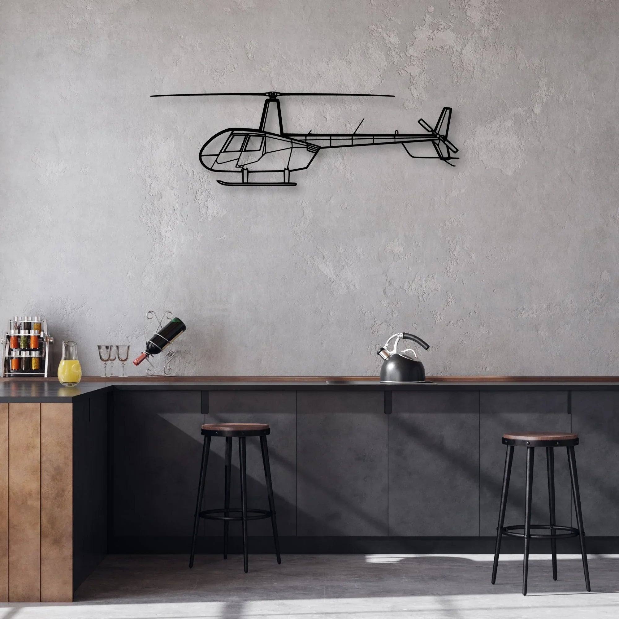 Falcon 900EX 2 Classic Aircraft Silhouette Metal Wall Art - Aviation Hangar Decor