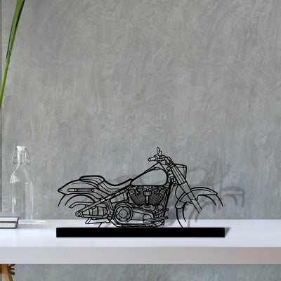 fat-boy Silhouette Metal Art Stand - Turbo Silhouette