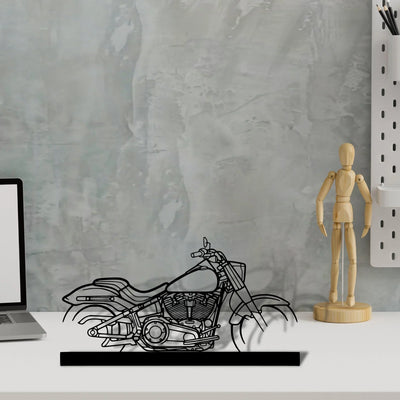 fat-boy Silhouette Metal Art Stand - Turbo Silhouette