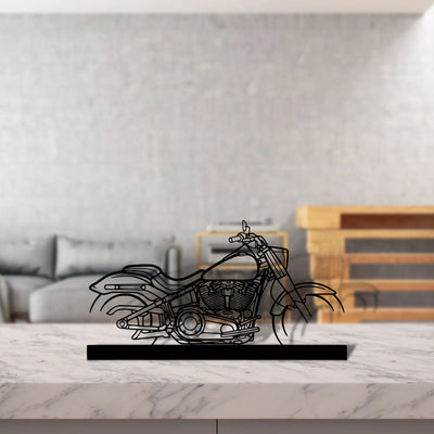 fat-boy Silhouette Metal Art Stand - Turbo Silhouette