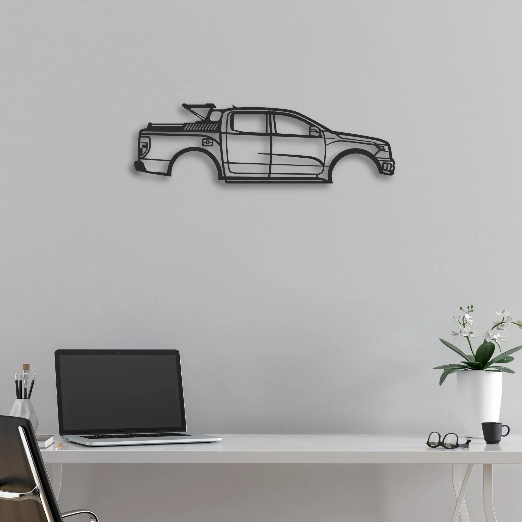 ford-f150 Classic Silhouette Metal Wall Art - Automotive Garage Decor