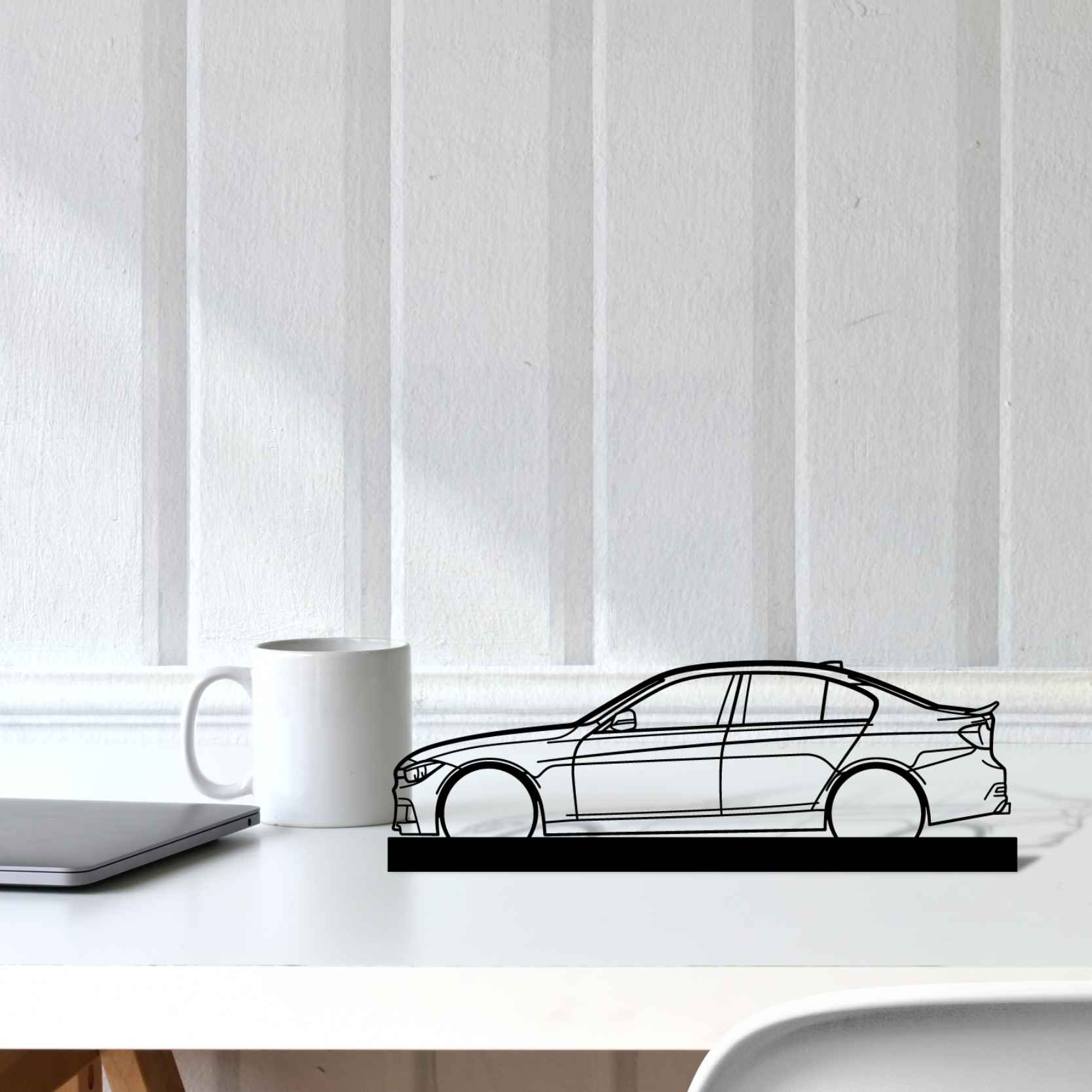 F30 M Silhouette Metal Art Stand