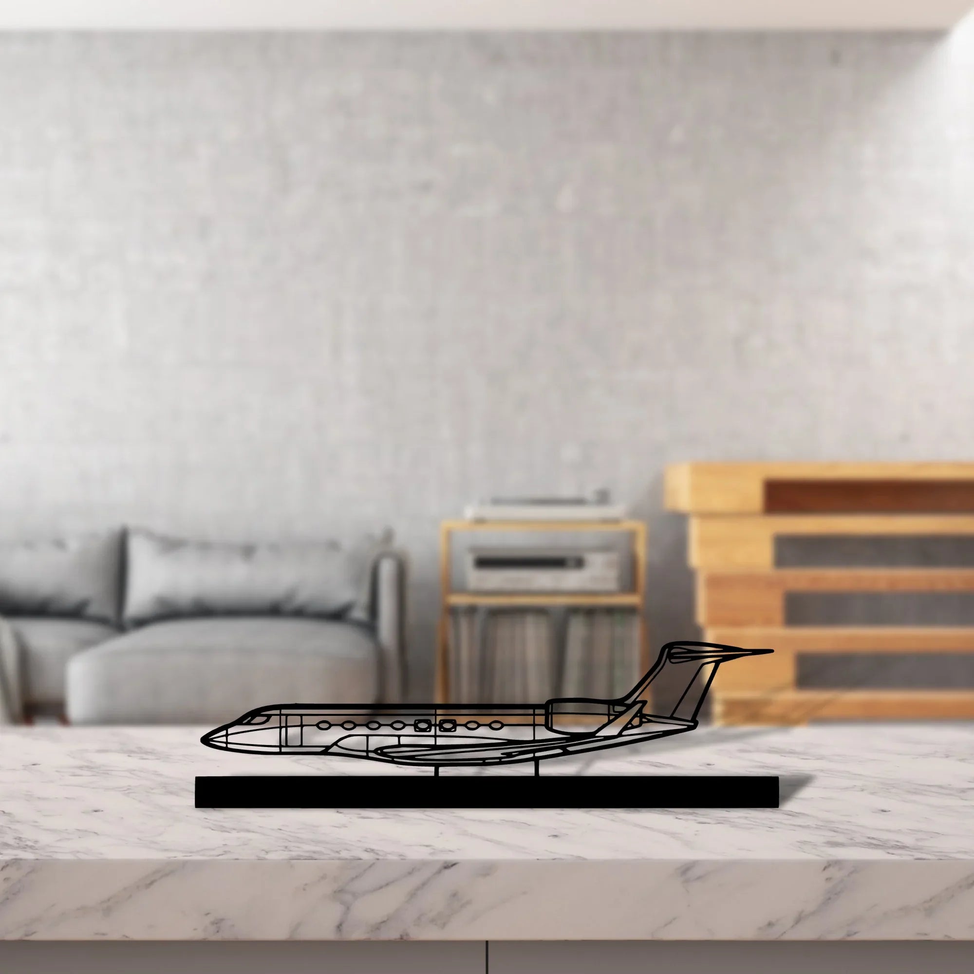 g650-3 Silhouette Metal Art Stand - Turbo Silhouette