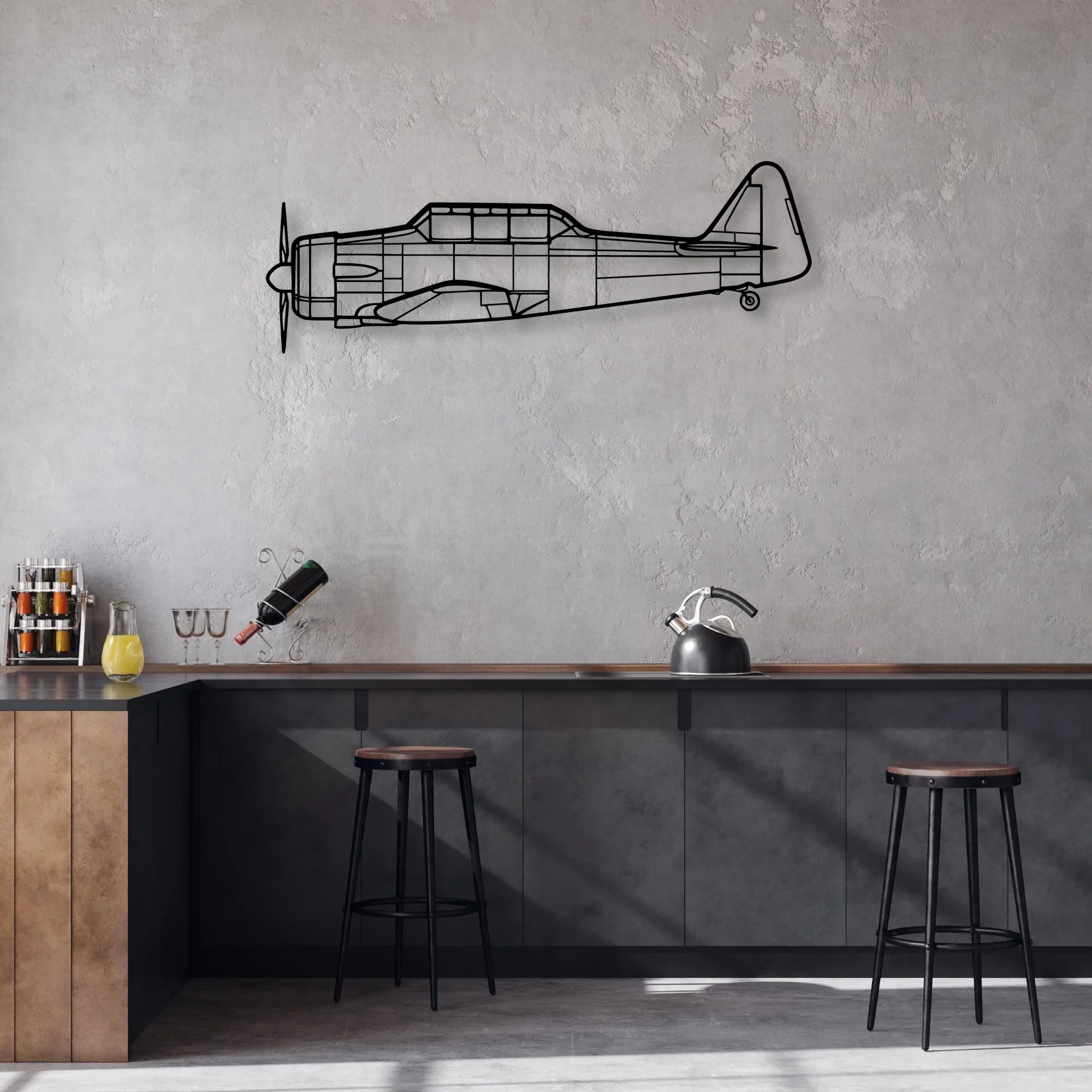 G650 Classic Aircraft Silhouette Metal Wall Art - Aviation Hangar Decor
