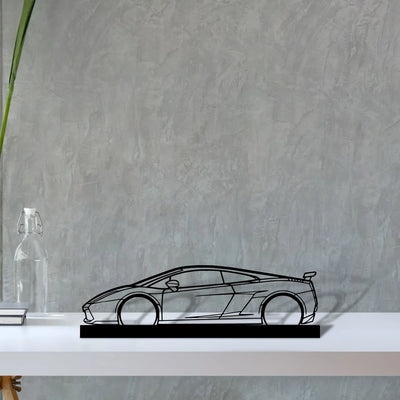 gallardo-superleggera-2007 Silhouette Metal Art Stand - Turbo Silhouette