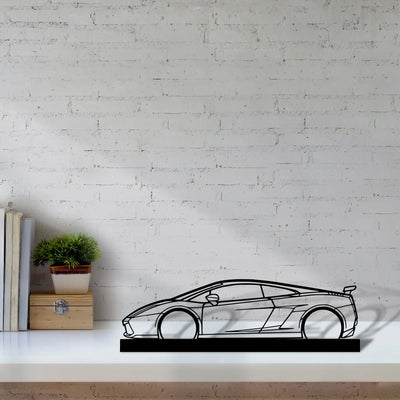 gallardo-superleggera-2007 Silhouette Metal Art Stand - Turbo Silhouette