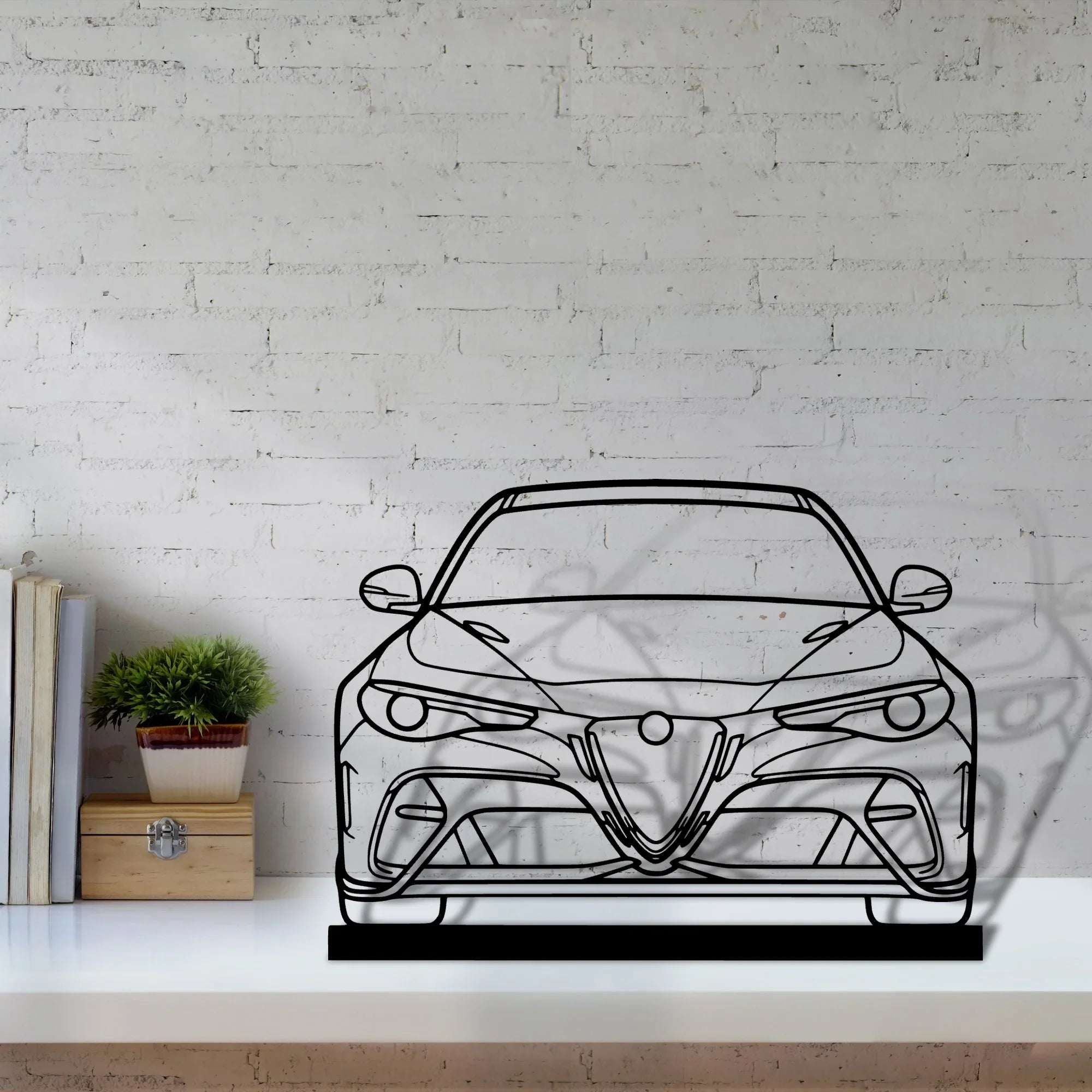 giulia-gtam-2020 Silhouette Metal Art Stand - Turbo Silhouette