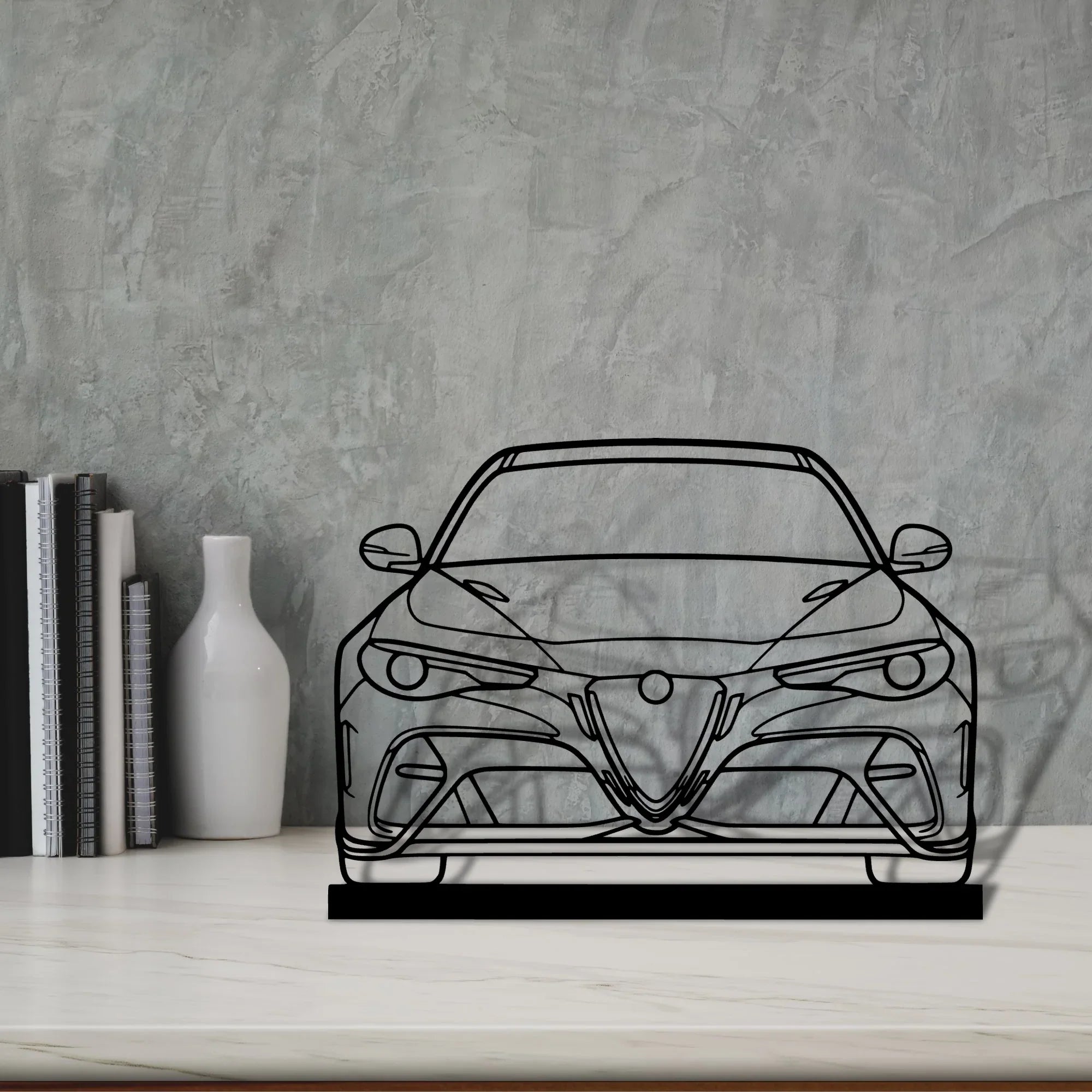 giulia-gtam-2020 Silhouette Metal Art Stand - Turbo Silhouette