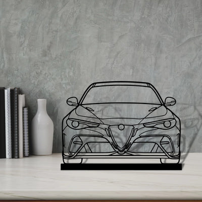 giulia-gtam-2020 Silhouette Metal Art Stand - Turbo Silhouette