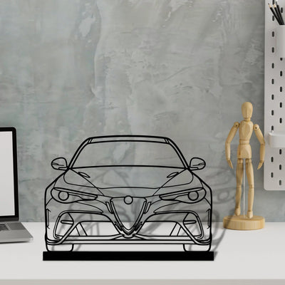 giulia-gtam-2020 Silhouette Metal Art Stand - Turbo Silhouette