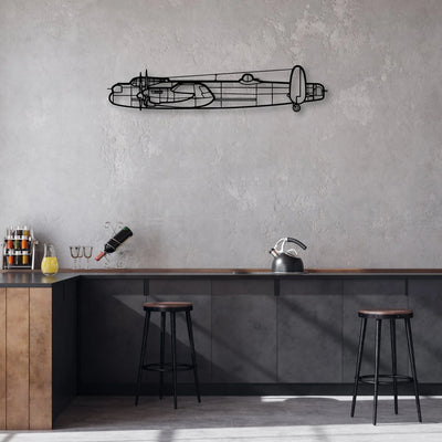 Global 7500 Classic Aircraft Silhouette Metal Wall Art - Aviation Hangar Decor