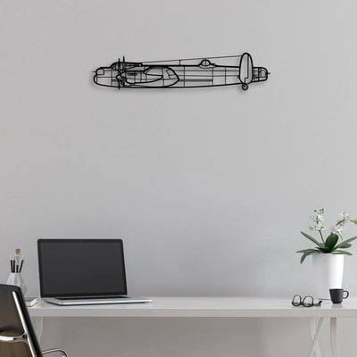 Global 7500 Classic Aircraft Silhouette Metal Wall Art - Aviation Hangar Decor