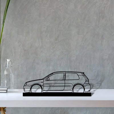 golf-4-r32 Silhouette Metal Art Stand - Turbo Silhouette