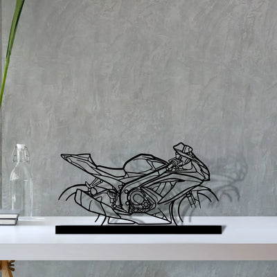 gsx-r Silhouette Metal Art Stand - Turbo Silhouette