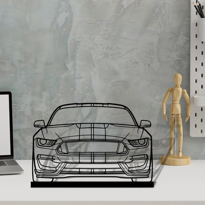 gt350 Silhouette Metal Art Stand - Turbo Silhouette