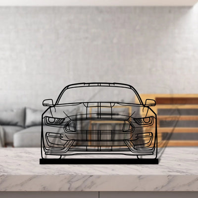 gt350 Silhouette Metal Art Stand - Turbo Silhouette