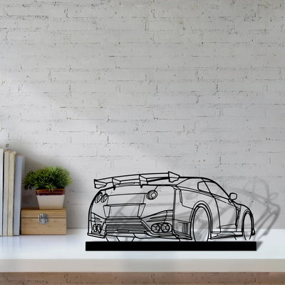 gtr-nismo Silhouette Metal Art Stand - Turbo Silhouette