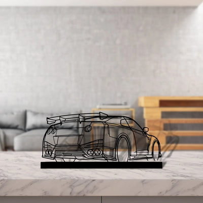 gtr-nismo Silhouette Metal Art Stand - Turbo Silhouette