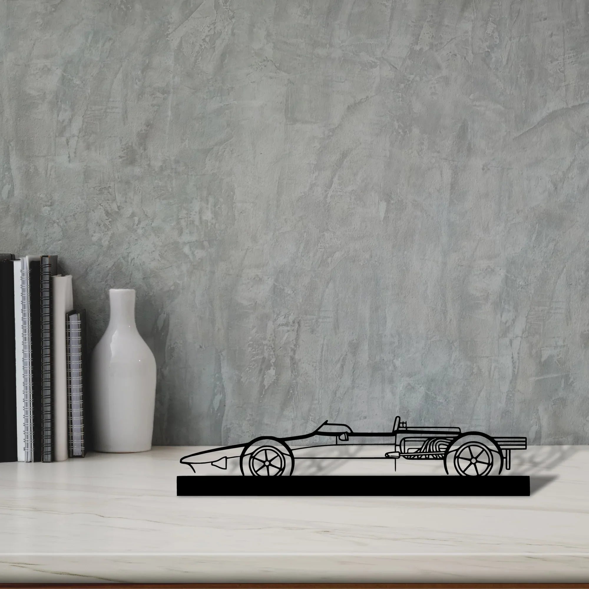 gurney-eagle-1967 Silhouette Metal Art Stand - Turbo Silhouette