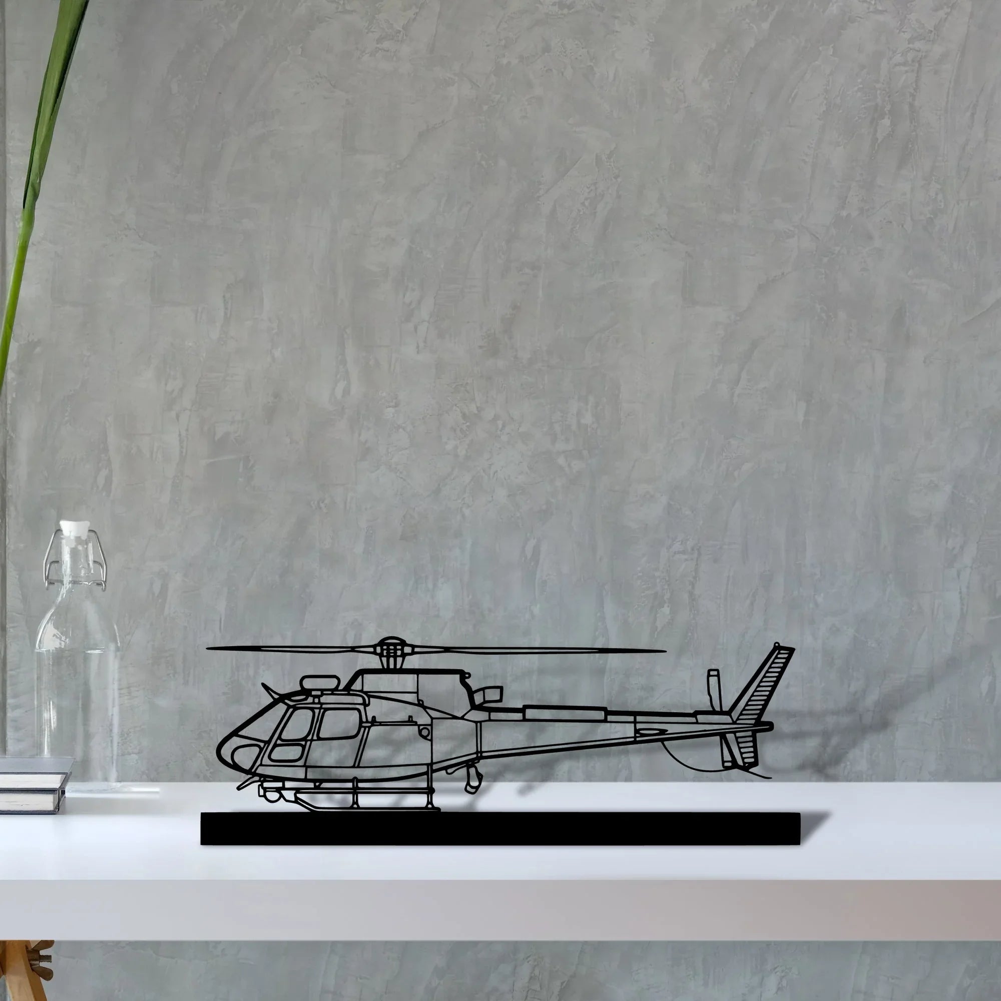 h125e Silhouette Metal Art Stand - Turbo Silhouette
