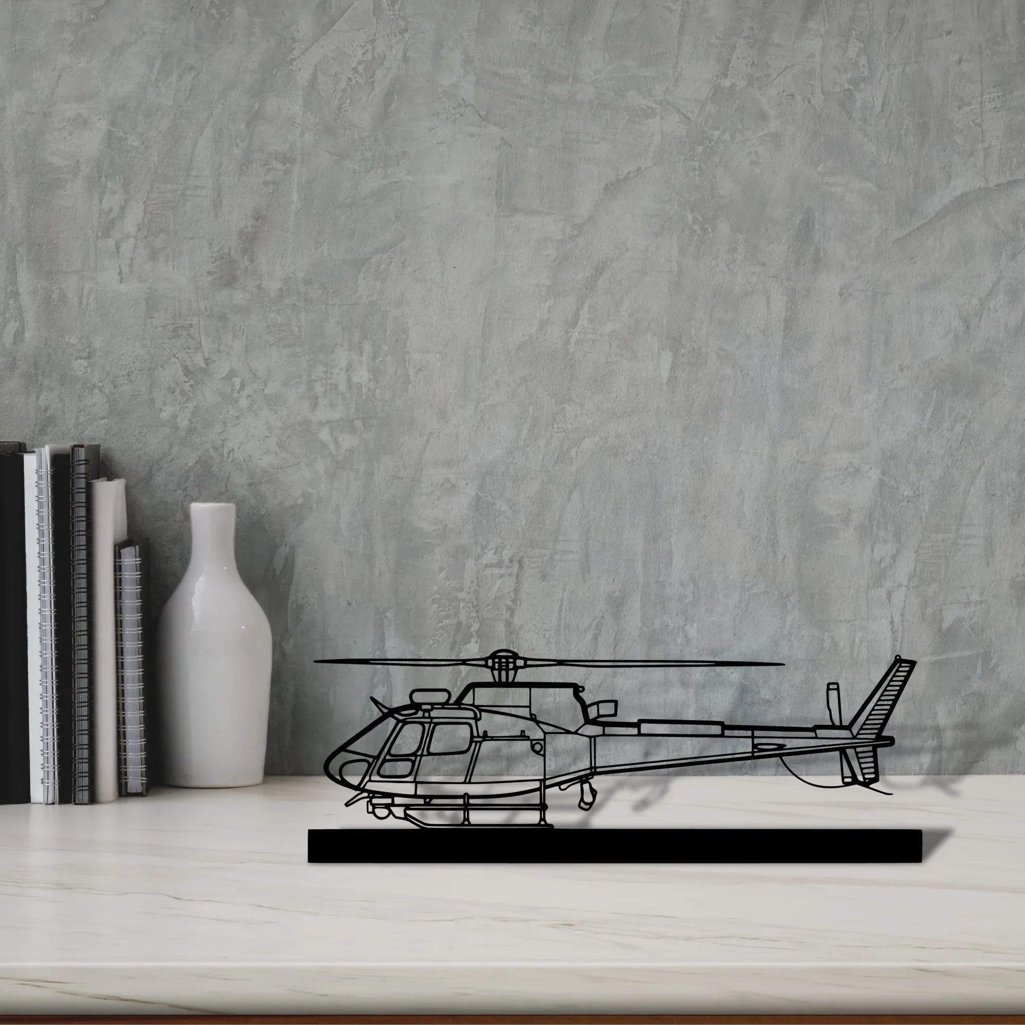 h125e Silhouette Metal Art Stand - Turbo Silhouette