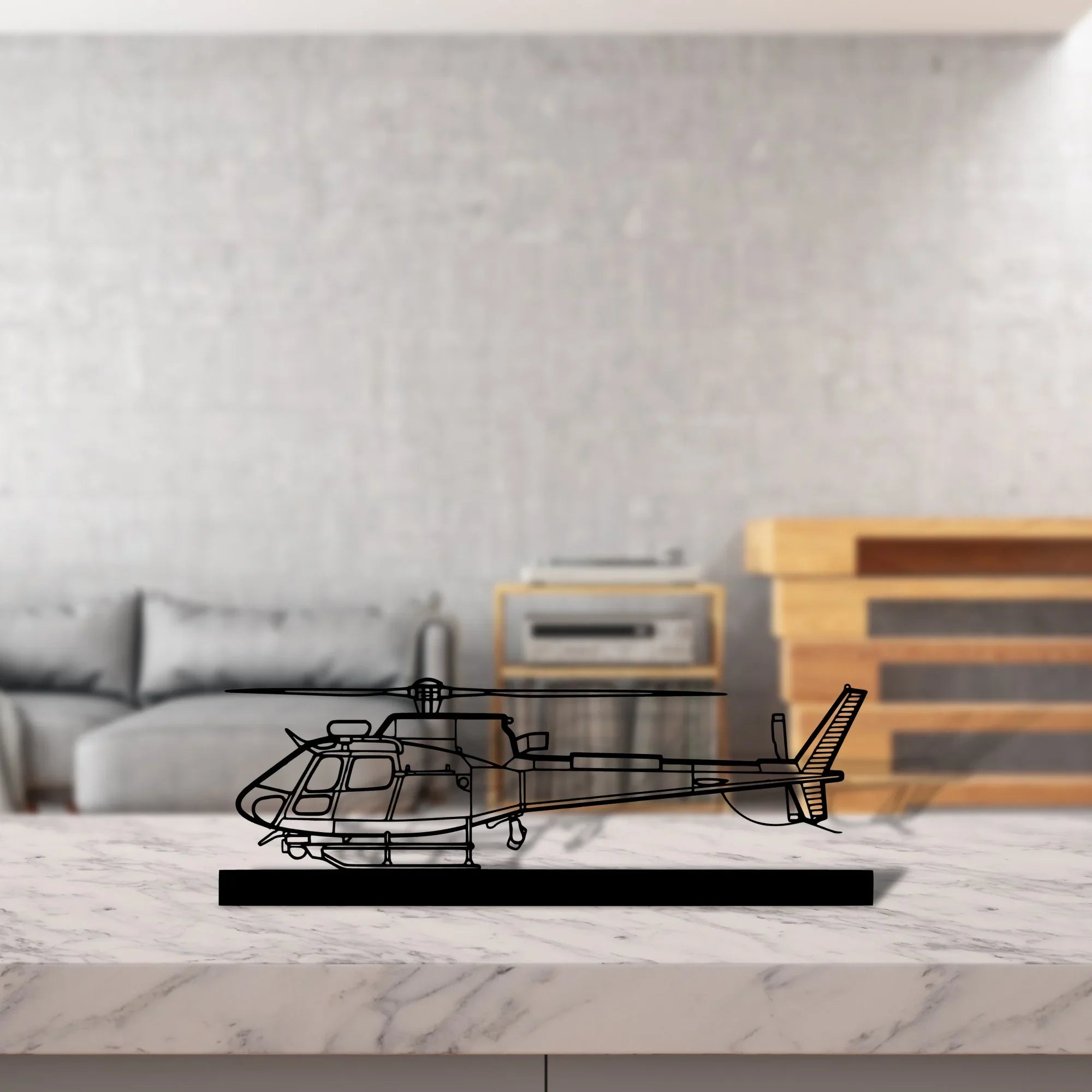 h125e Silhouette Metal Art Stand - Turbo Silhouette