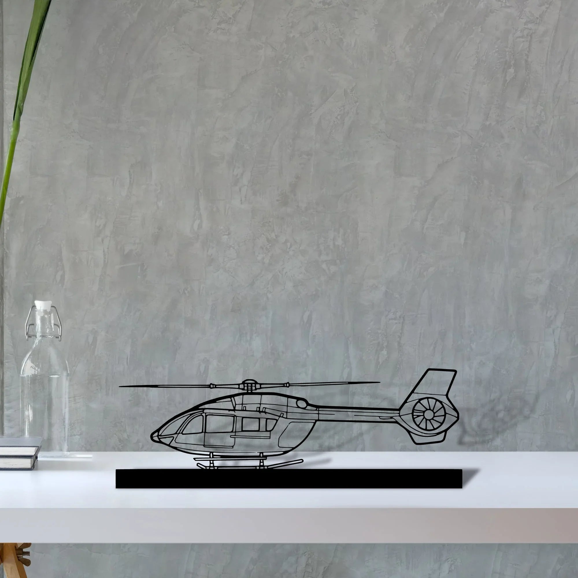 h145 Silhouette Metal Art Stand - Turbo Silhouette