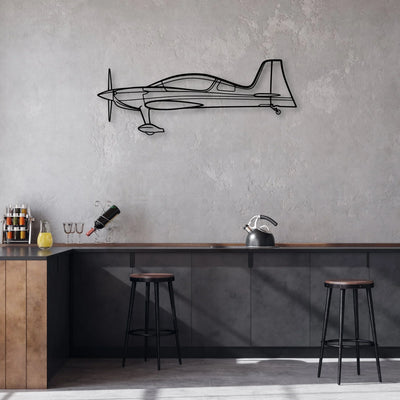 Harrier GR7 Classic Aircraft Silhouette Metal Wall Art - Aviation Hangar Decor
