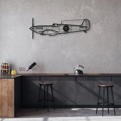 HU-16B Albatross Classic Aircraft Silhouette Metal Wall Art - Aviation Hangar Decor