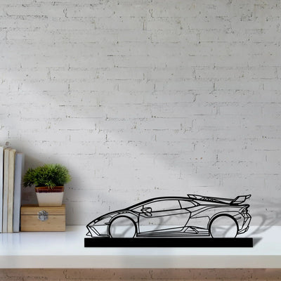 huracan-sto Silhouette Metal Art Stand - Turbo Silhouette