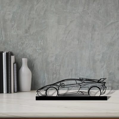 huracan-sto Silhouette Metal Art Stand - Turbo Silhouette
