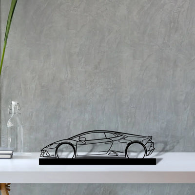 huracan Silhouette Metal Art Stand - Turbo Silhouette
