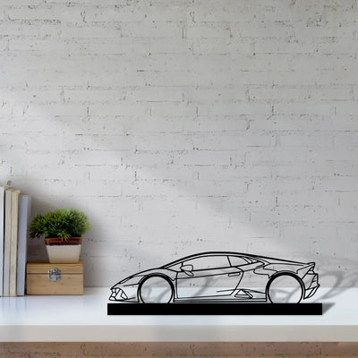huracan Silhouette Metal Art Stand - Turbo Silhouette