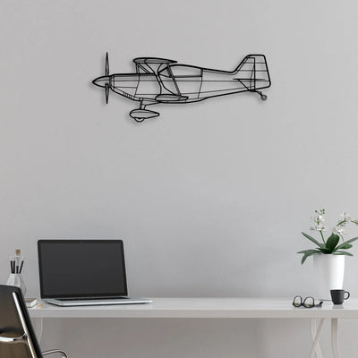 Husky A-1C Classic Aircraft Silhouette Metal Wall Art - Aviation Hangar Decor
