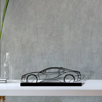 i8 Silhouette Metal Art Stand - Turbo Silhouette
