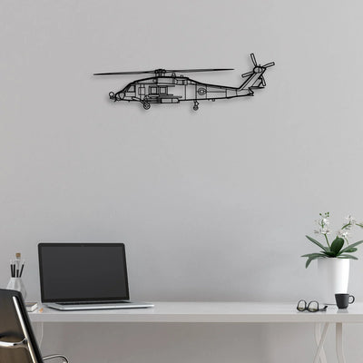 JA37 C Viggen Fighter Classic Aircraft Silhouette Metal Wall Art - Aviation Hangar Decor